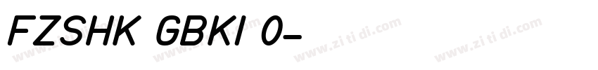 FZSHK GBKI 0字体转换